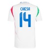 Maillot de Supporter Italie Chiesa 14 Extérieur Euro 2024 Pour Homme